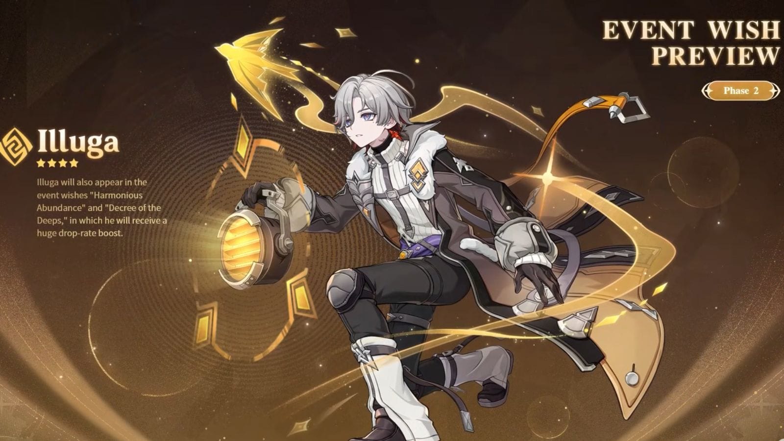 Illuga will be released during the Phase II banners of the Luna IV version (Image via HoYoverse)