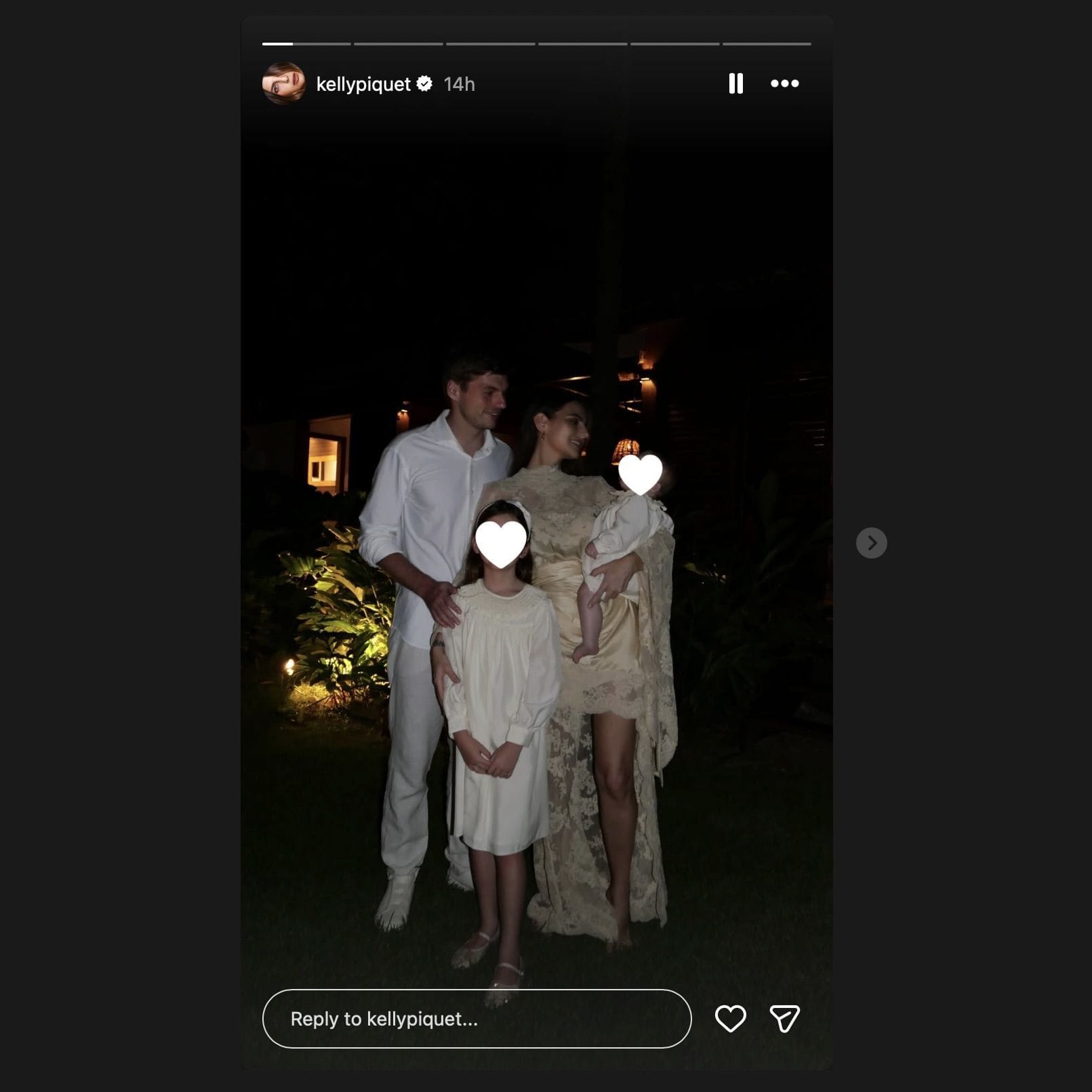 Screen grab from Kelly Piquet's Instagram story [via Instagram/@kellypiquet]