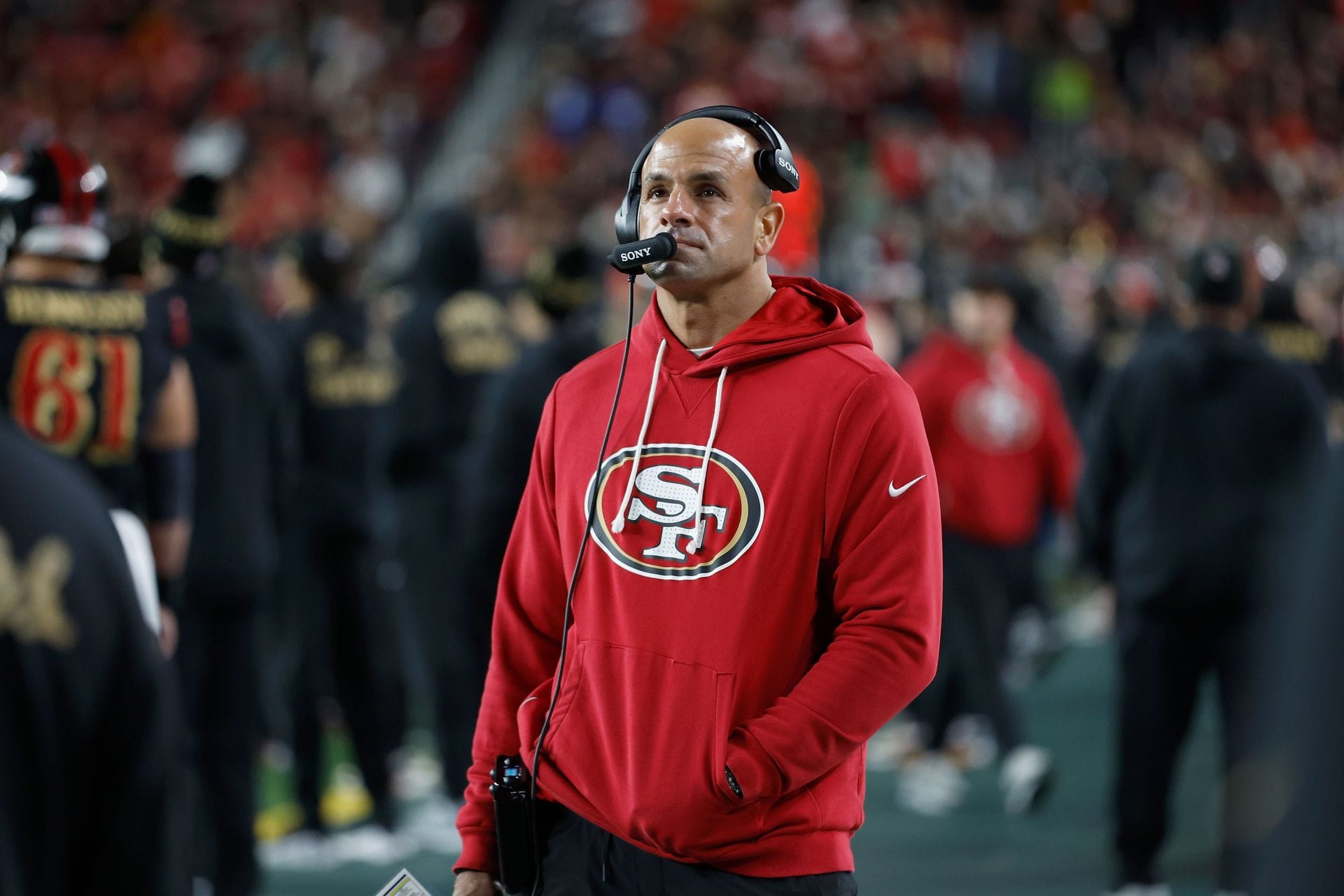 Robert Saleh, defensive coordinator of the San Francisco 49ers – Source: Getty