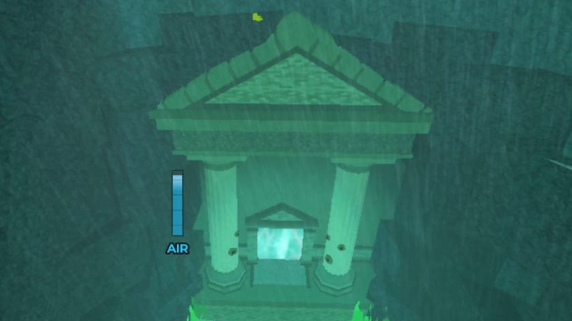 Najhlbšie miesto v Lost Isle (obrázok cez Roblox)