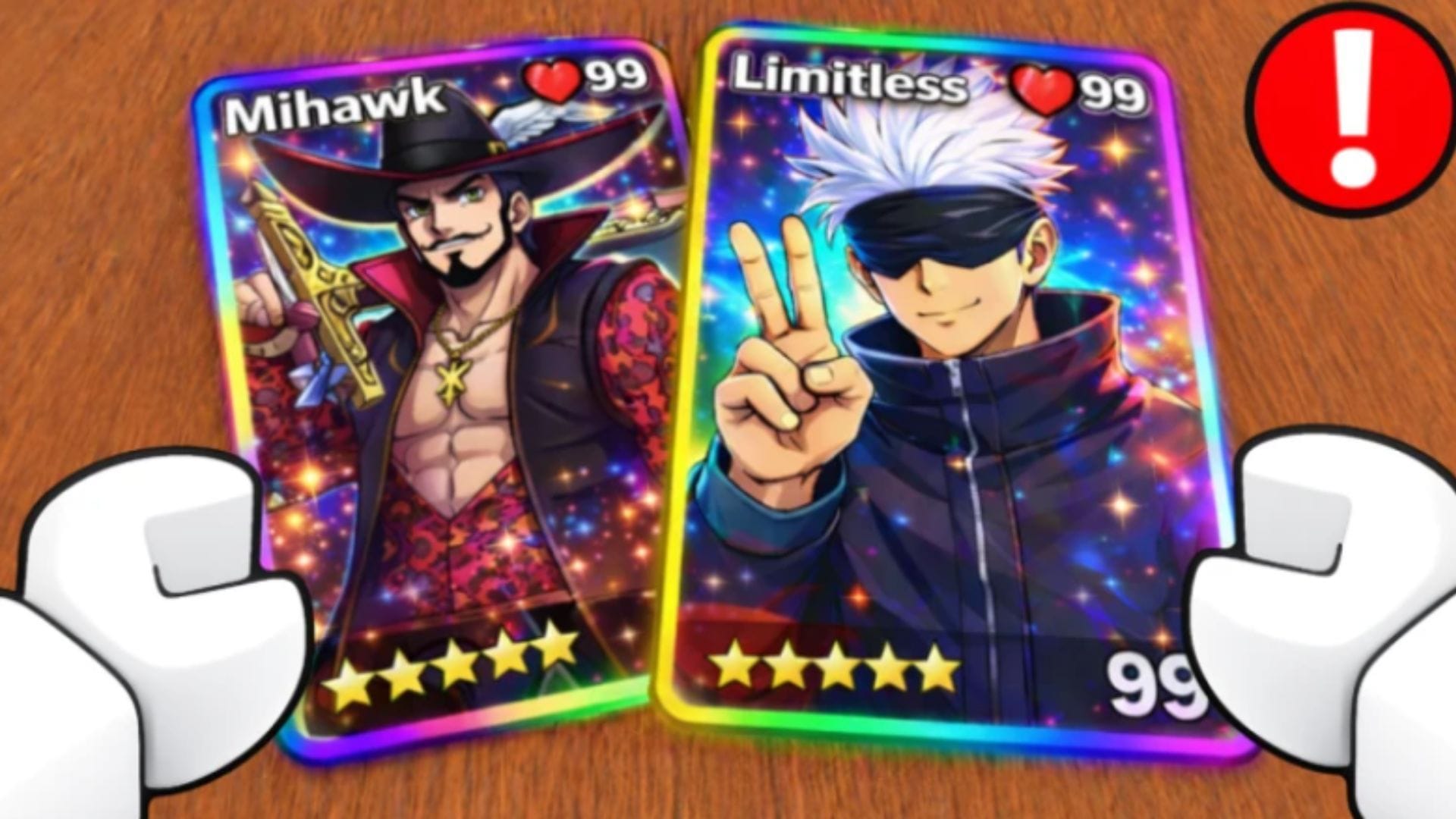 Rare Cards spawn during Admin Abuses (Image via Roblox)