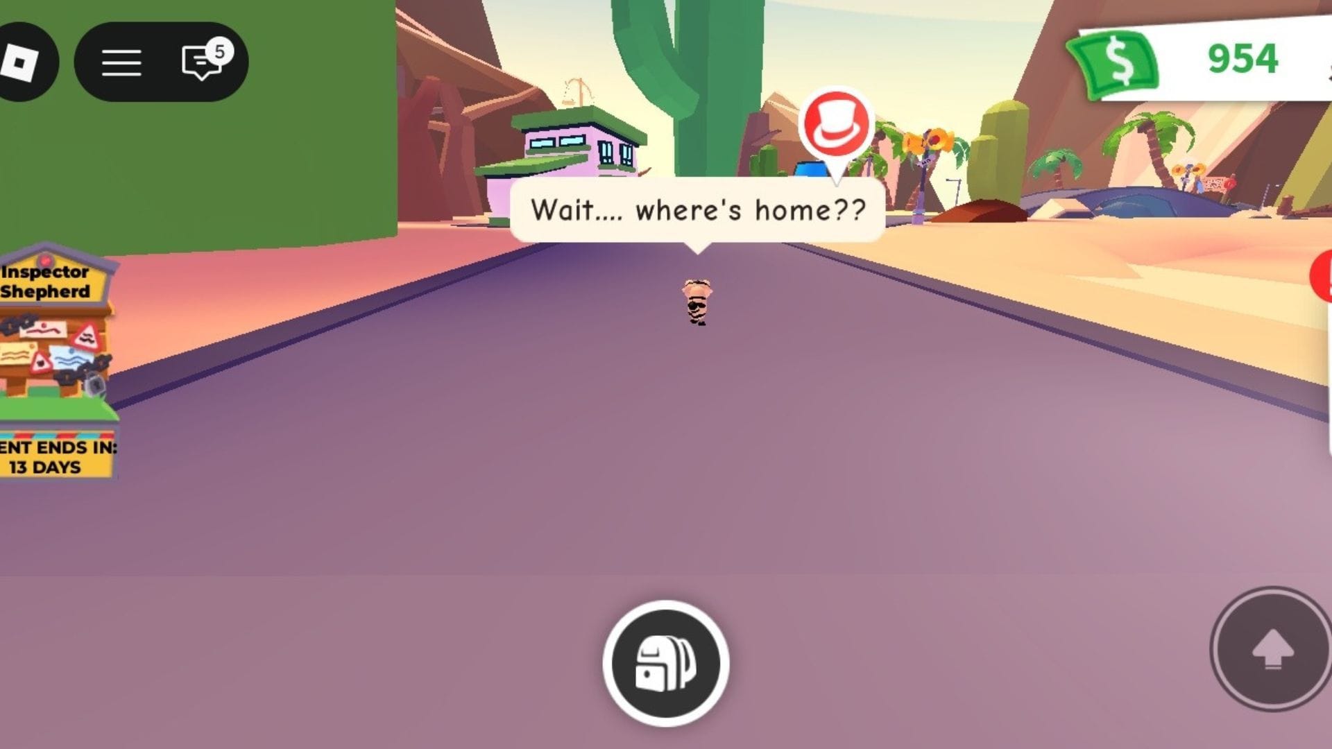 Found a Sneak Weasel (Image via Roblox)