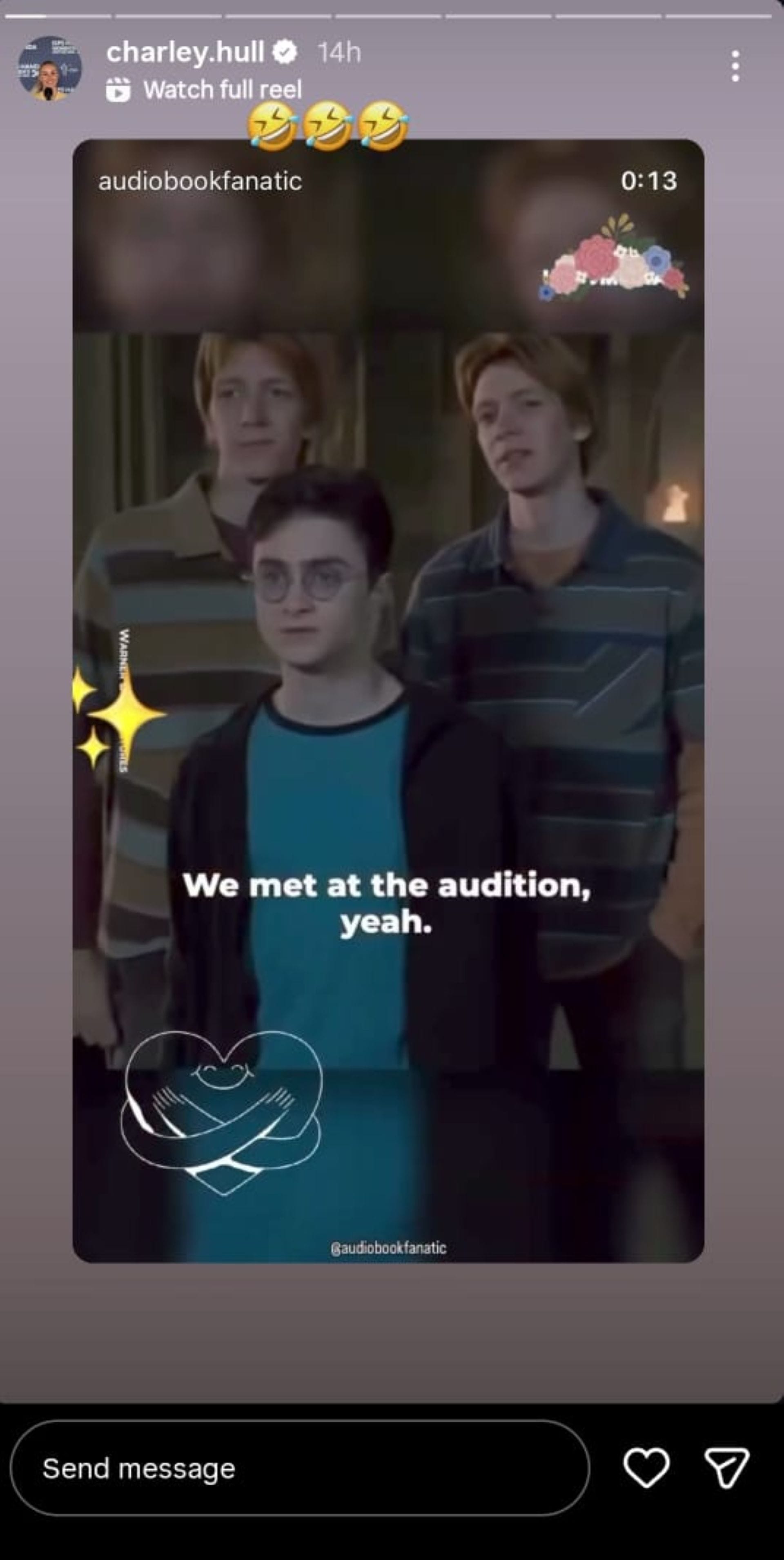 A still taken from Charley Hull's Instagram story (via @charley.hull)