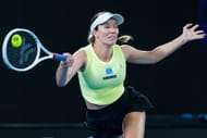 Danielle Collins in action at the 2025 Australian Open (Source: Getty)