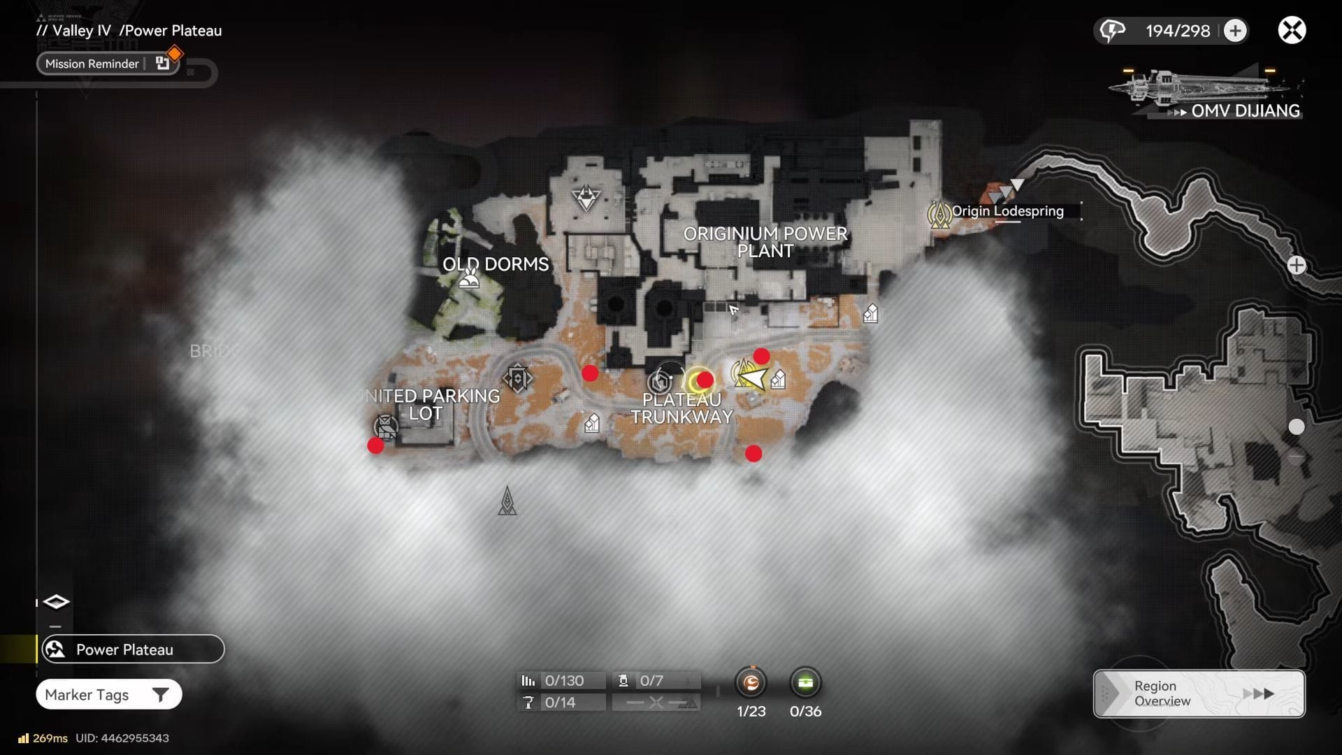 A few of the Sandleaf spawn spots (Image via Gryphline || YouTube/@WoWQuest)