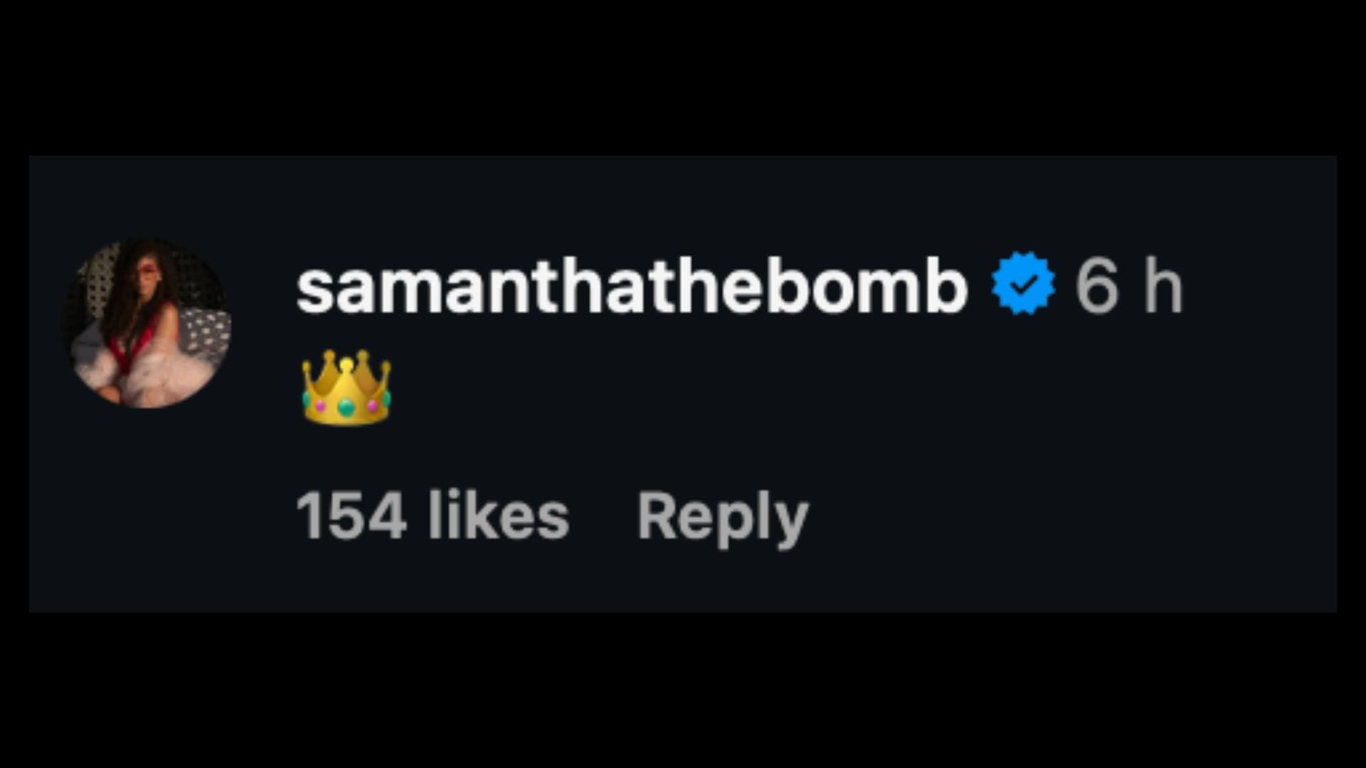 Samantha Irvin reacts to Ciampa's debut. (Image via All Elite Wrestling Instagram)