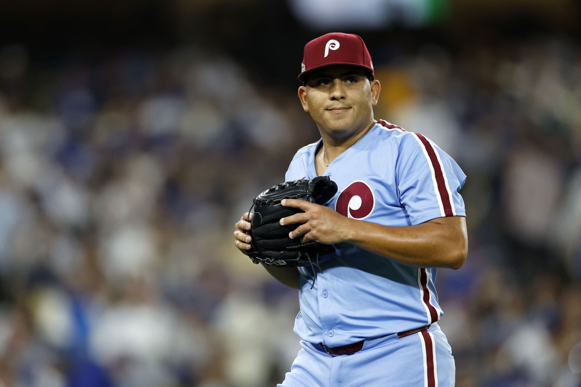 Rangers Suarez playing for the Philadelphia Phillies - Photo Credit: Getty