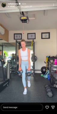 A screenshot from Nelly Korda's Instagram story - Image Credit -via @nellykorda