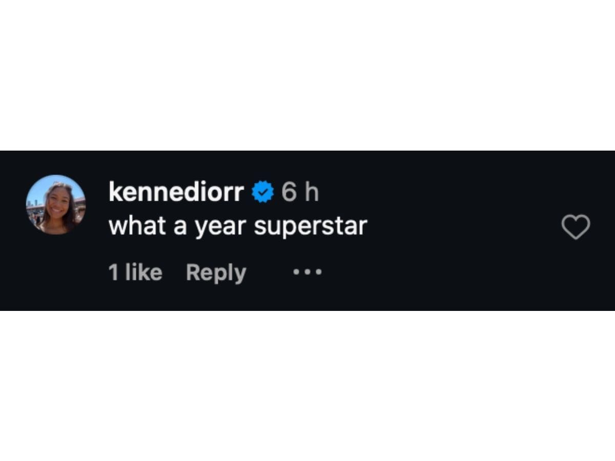 Pierce's comment on Instagram