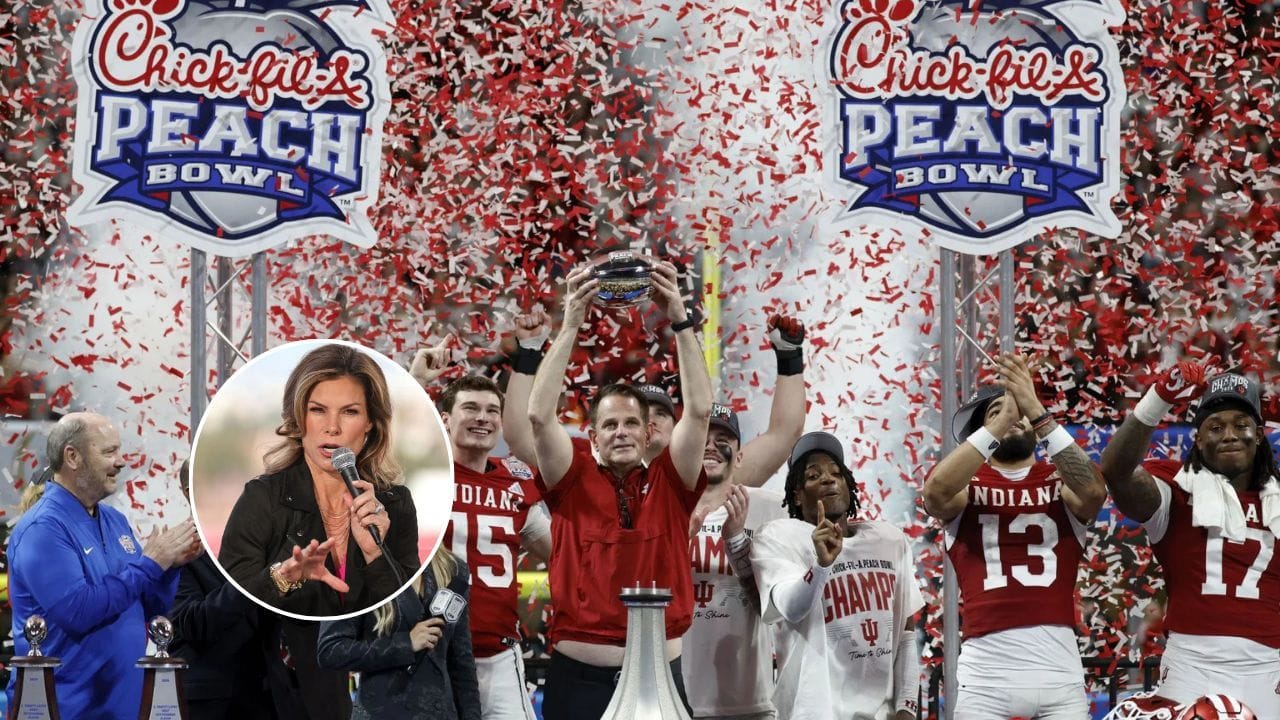 NASCAR reporter Jamie Little drops a three-word reaction to the Indiana Hoosiers’ thumping victory over Oregon Ducks