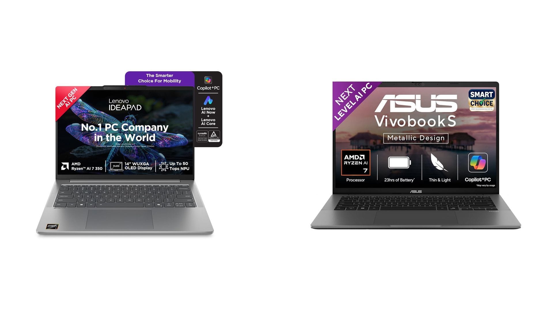 Lenovo IdeaPad Slim 5 Ryzen 7 vs. ASUS Vivobook S14 Ryzen 7: Which is ...