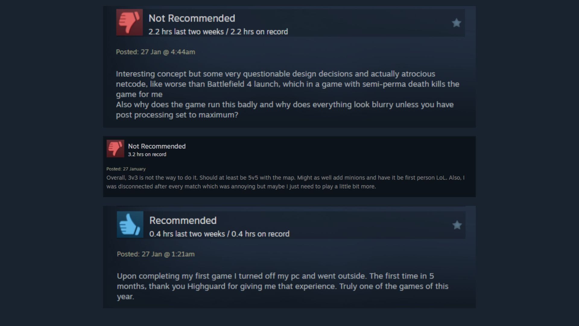 Steam reviews (Image via Valve)
