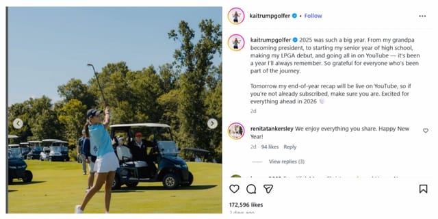 Donald Trump&rsquo;s granddaughter offers a glimpse of playing golf with the U.S. president