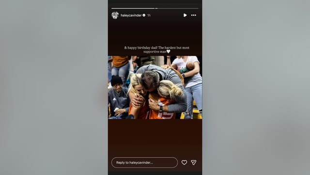 Haley Cavinder celebrated father Tom's birthday (Image Credit: Haley/IG)