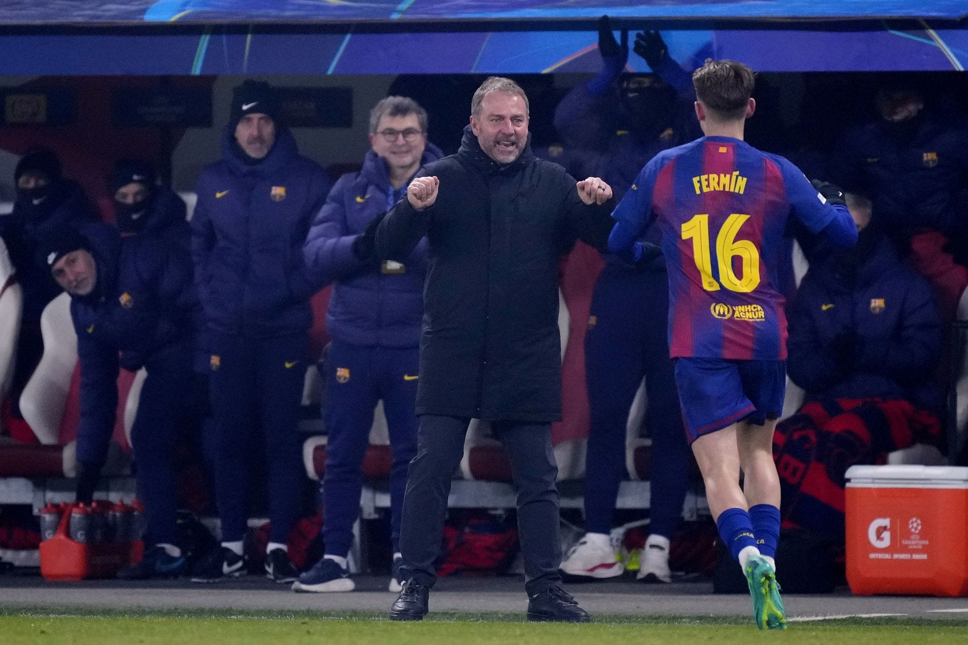 Barcelona head coach Hansi Flick