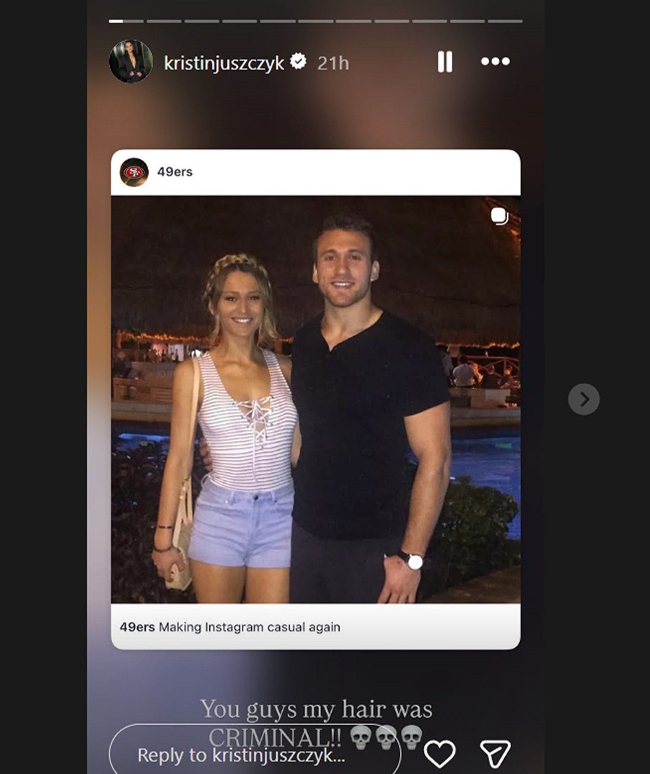 Manželka Kylea Juszczyka Kristin zahodila 10-ročnú snímku s 49ers FB v „kriminálnych vlasoch“, keď sa pripojila k roku 2026 je novým trendom roku 2016/@kristinjuszczyk