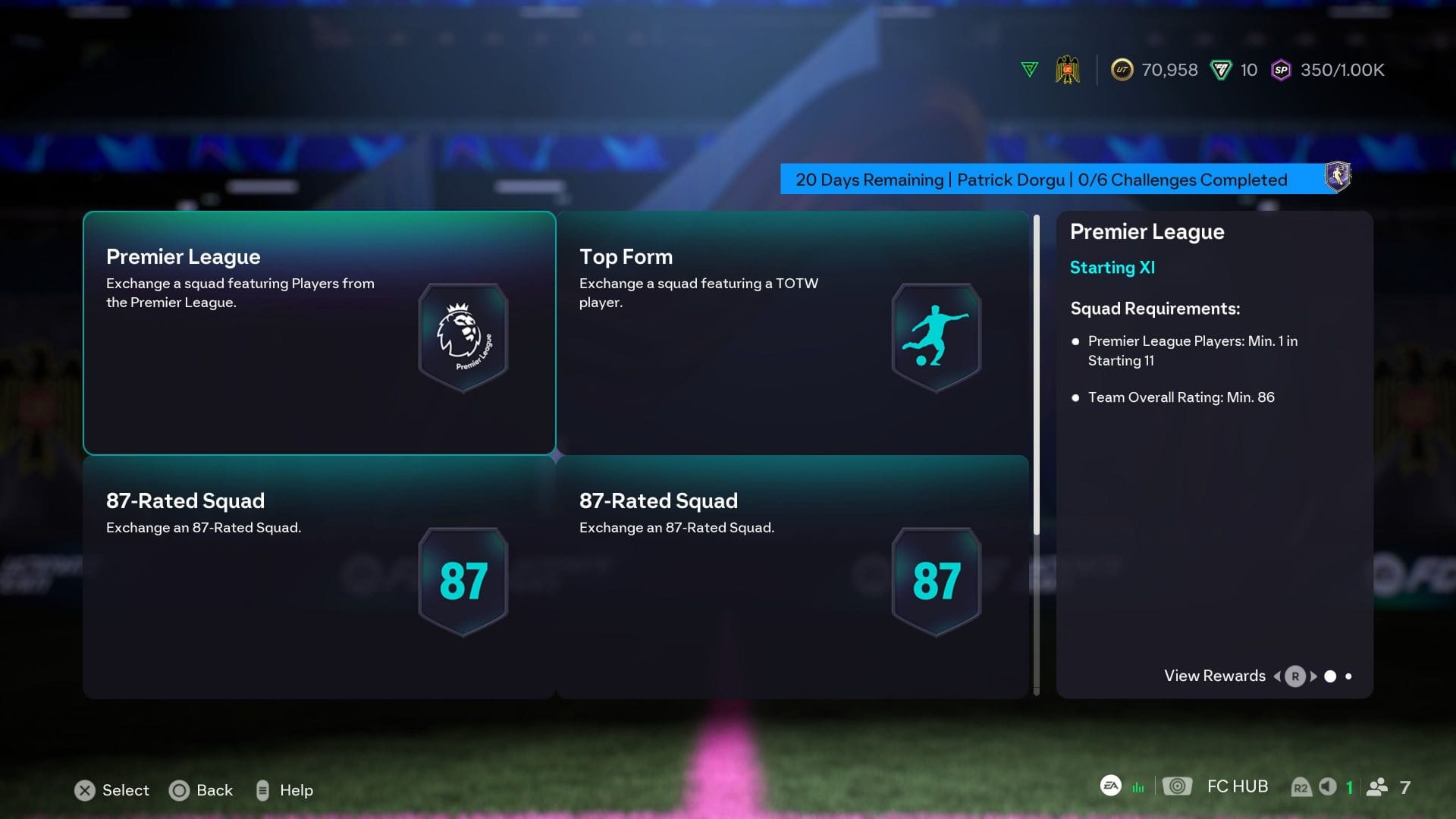 Requirements (Image via EA Sports)