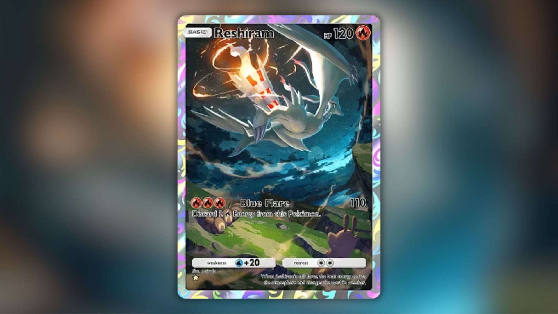 Reshiram’s One Star card (Image via The Pokemon Company)