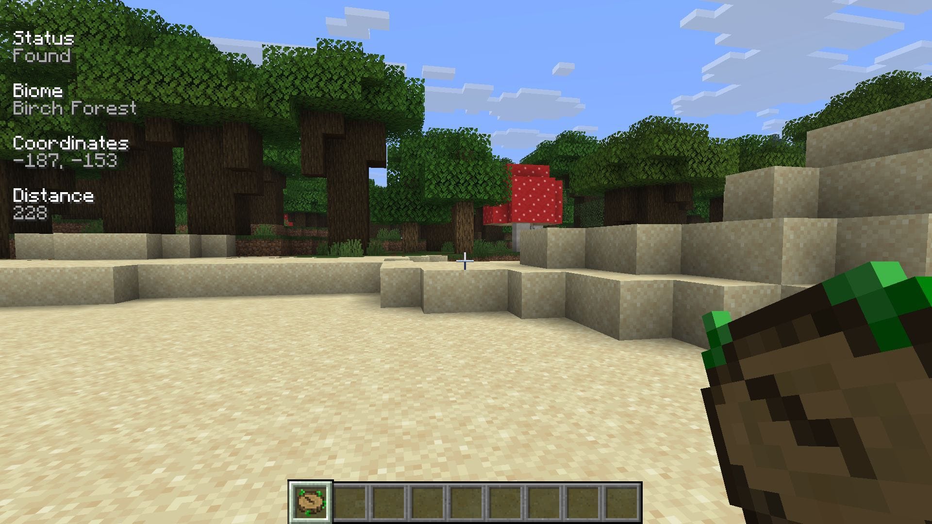 The ease of access in locating biomes easily makes this one of the best Minecraft mods for 2026 (Image via Sportskeeda Gaming || Mojang Studios/Chaosyr)