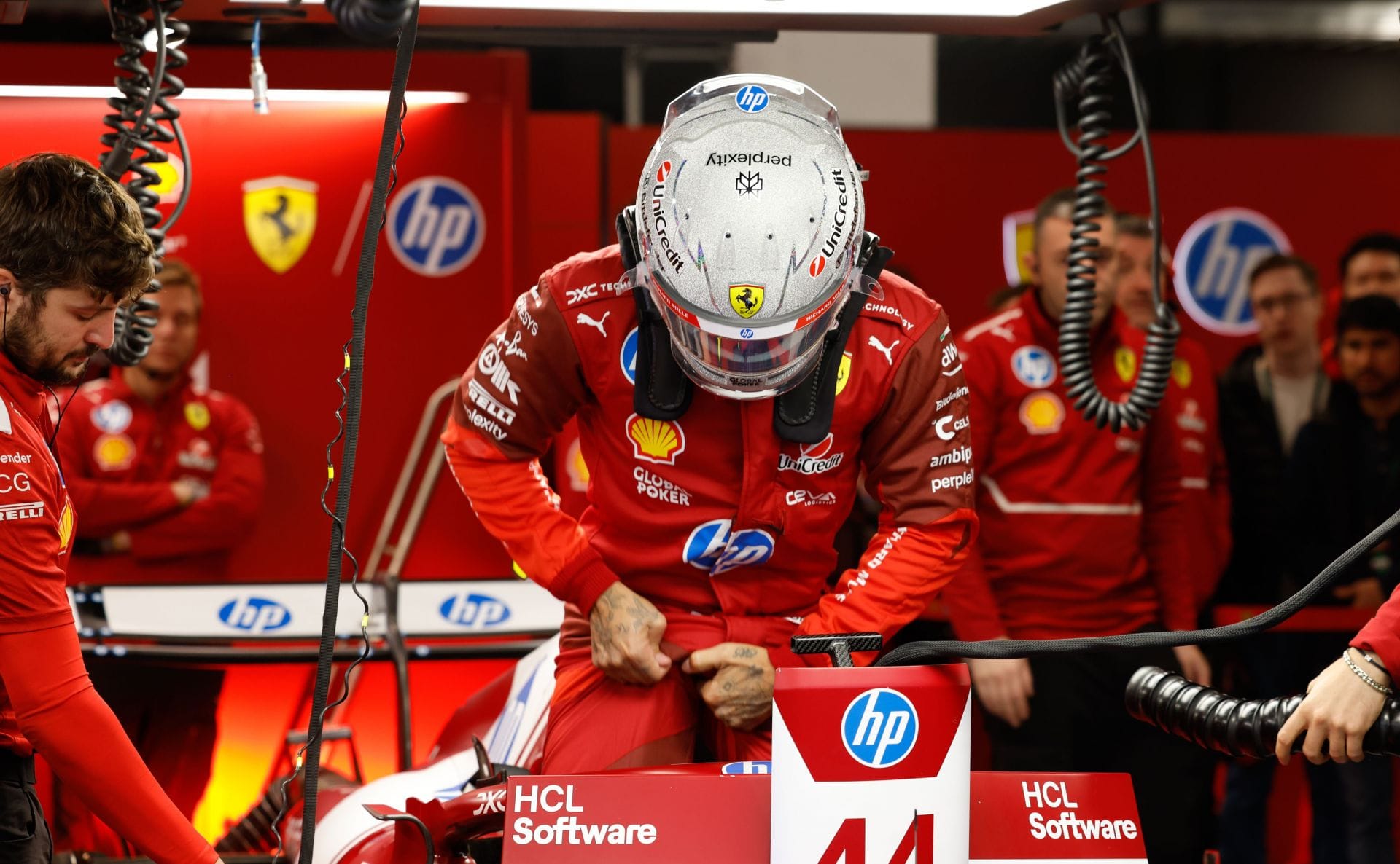 Lewis Hamilton ahead of the 2025 Las Vegas Grand Prix. Source: Getty