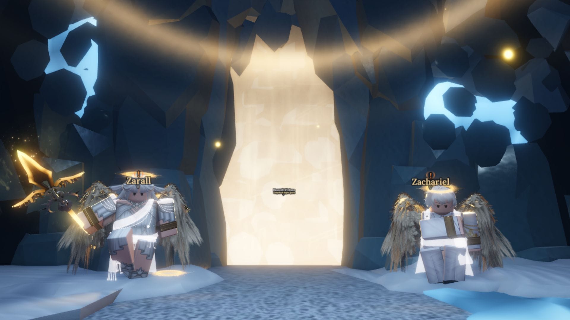 Entrance for the Heavenly Pickaxe (Image via Roblox)