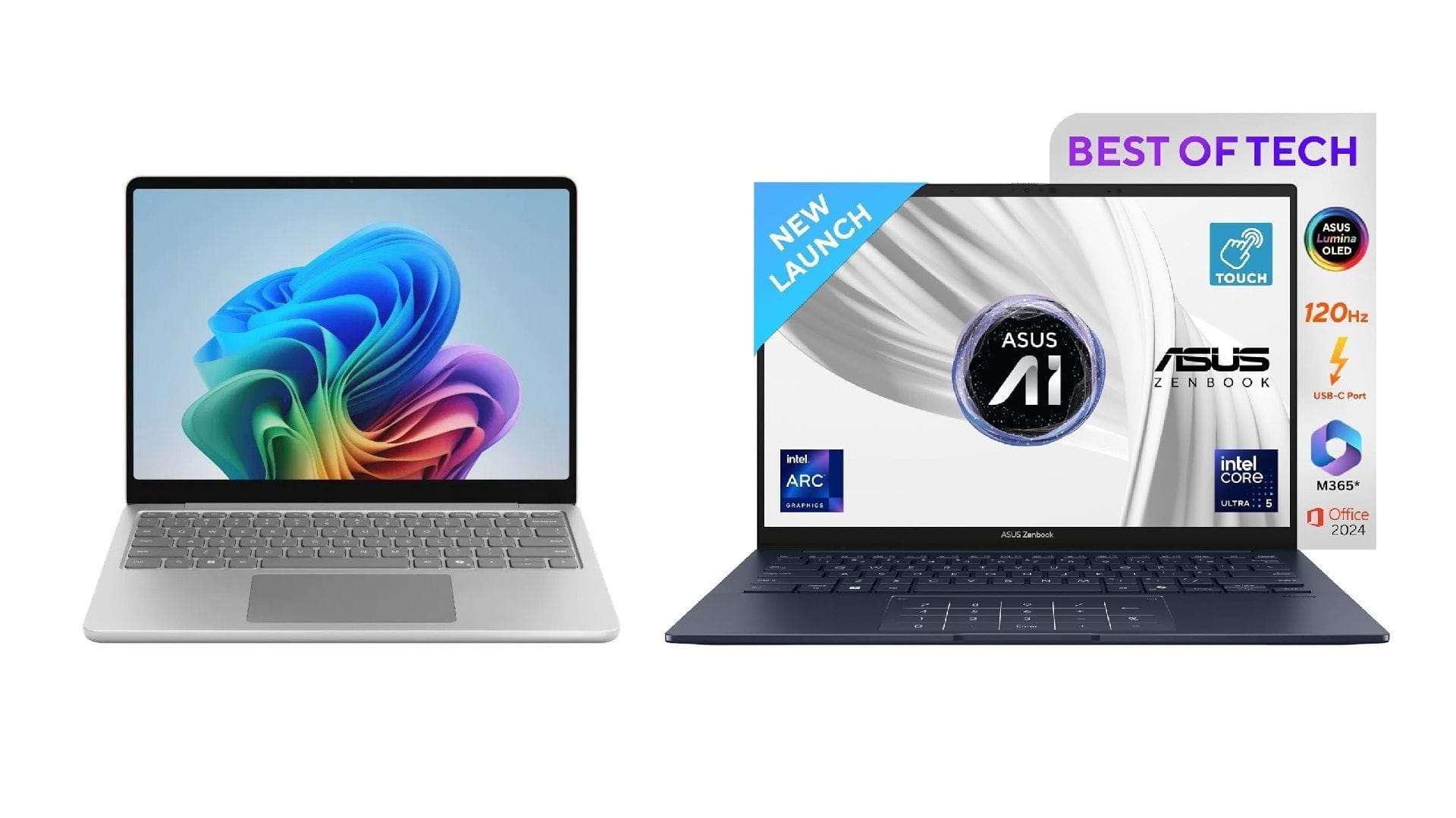 Microsoft Surface Laptop 13 vs ASUS Zenbook 14 Which compact laptop is