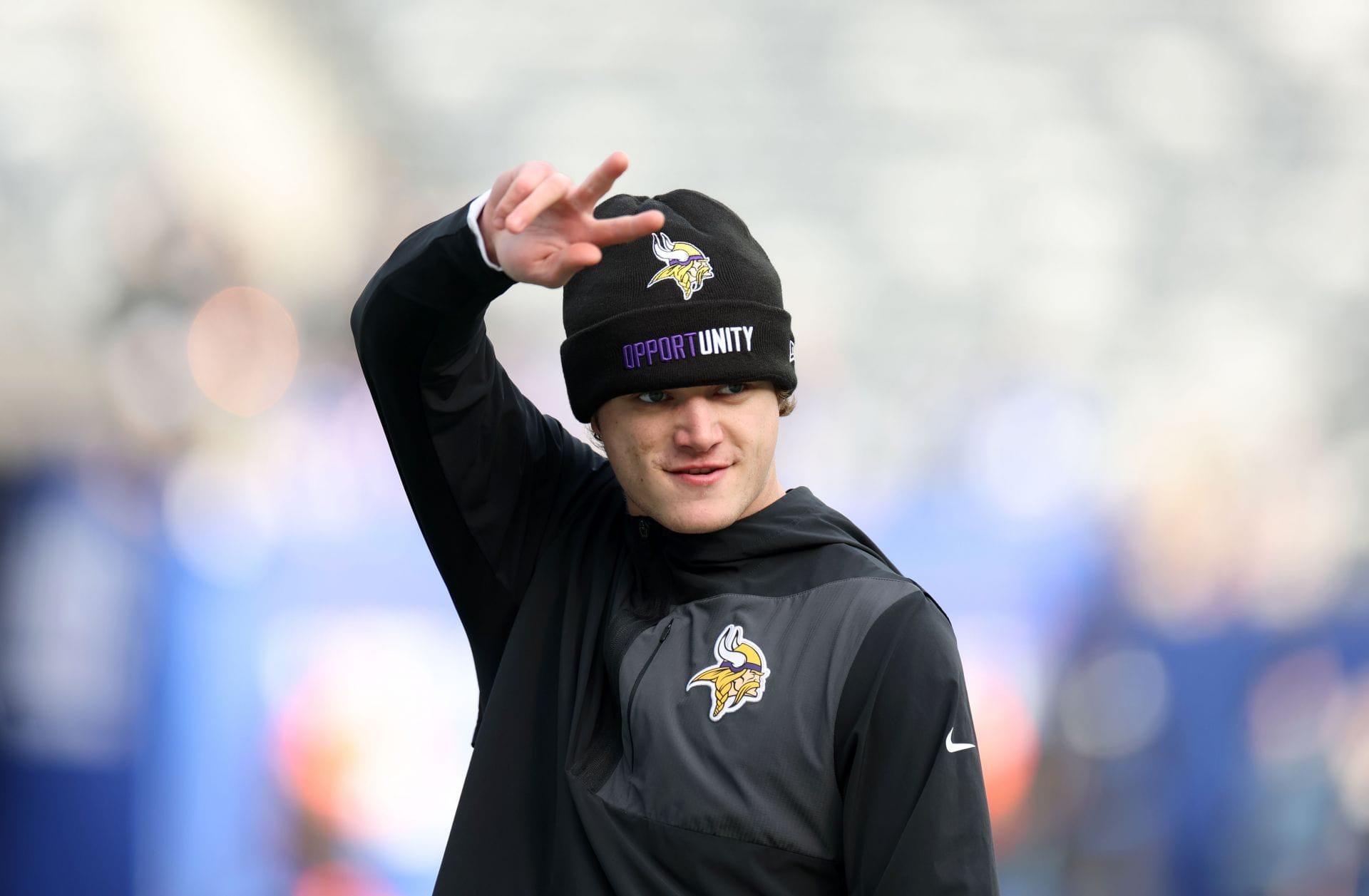 Rozohrávač Minnesoty Vikings JJ McCarthy – Zdroj: Getty