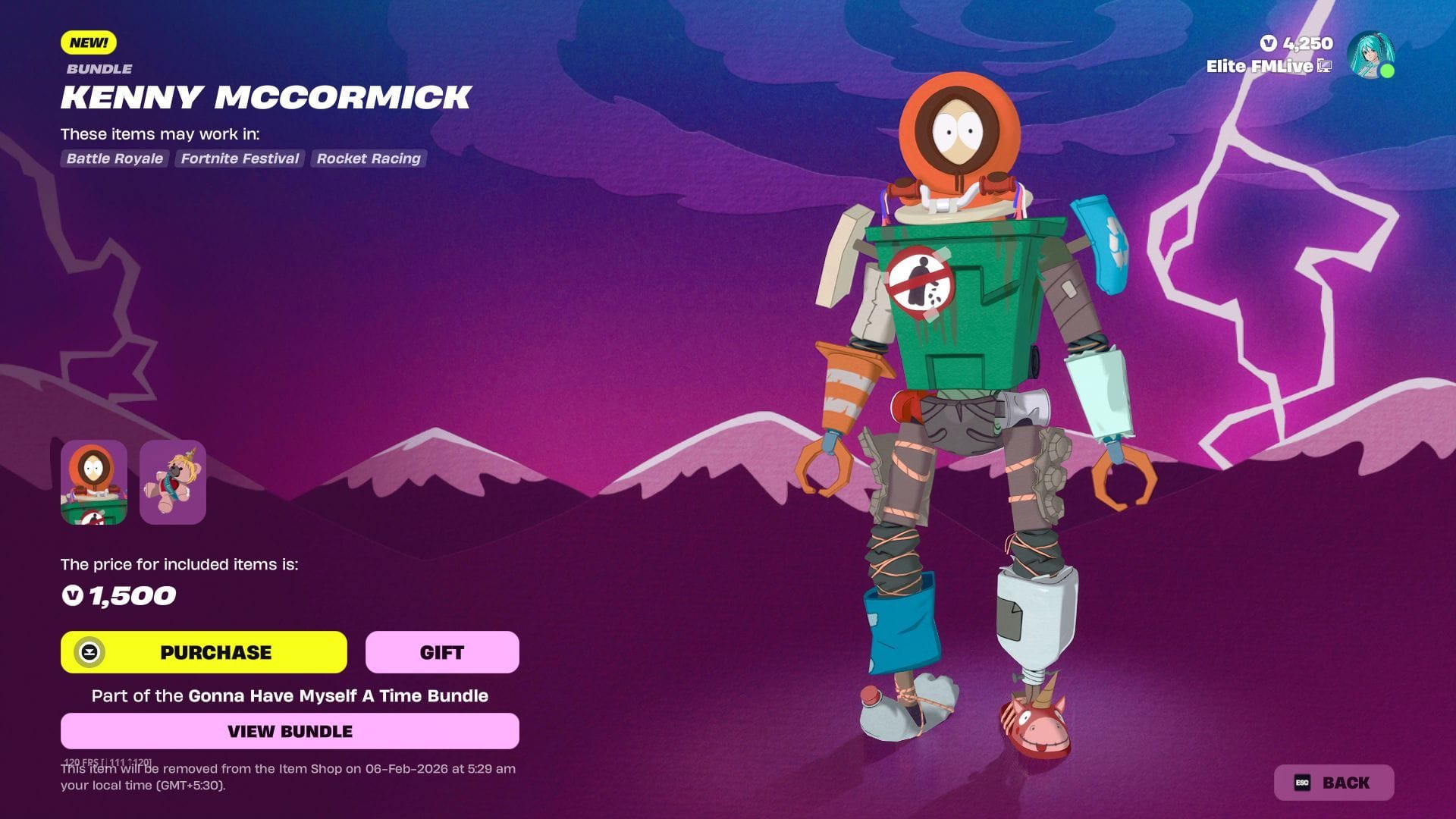 All Fortnite South Park skins