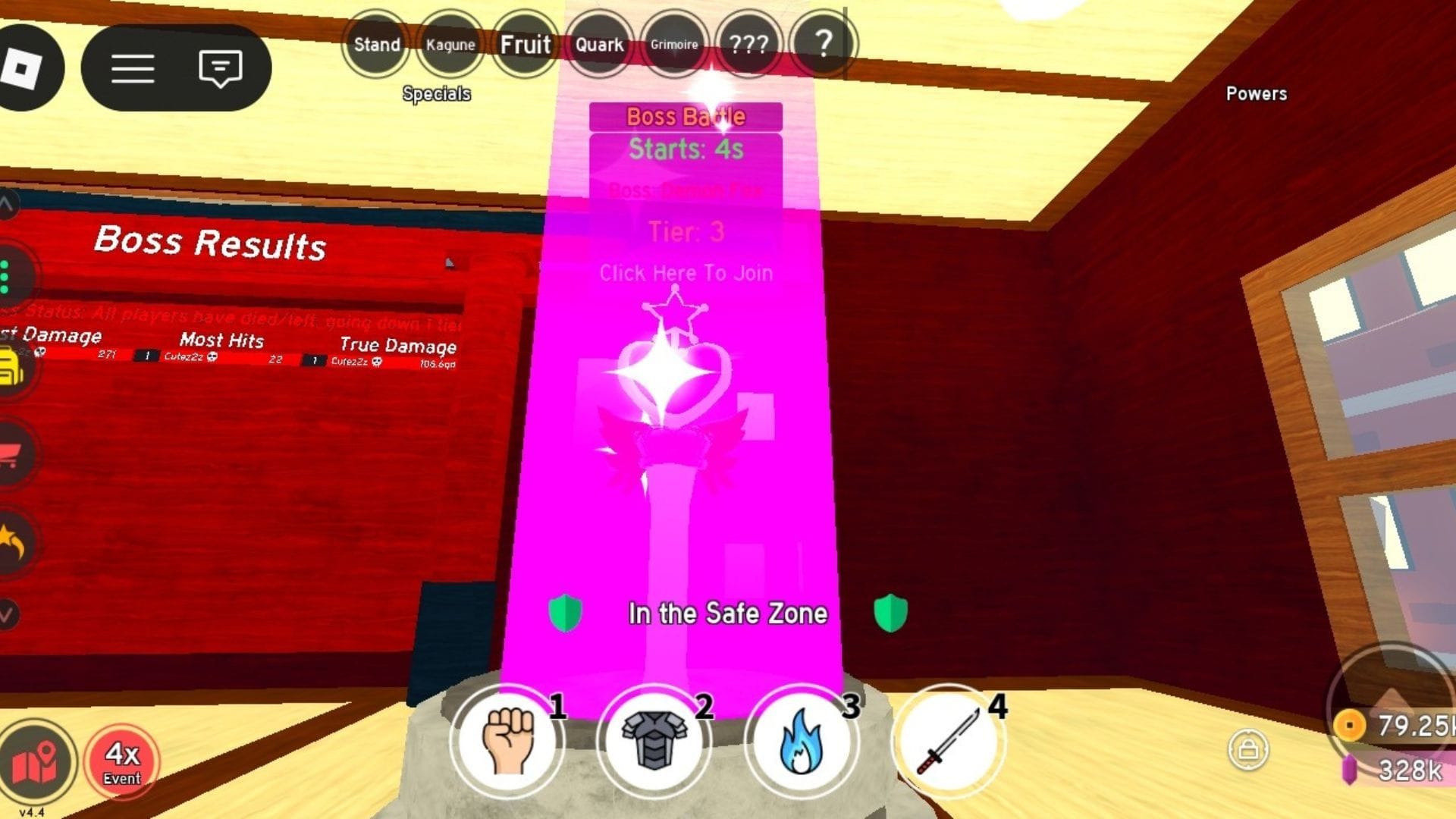 Portal towards the Dungeon (Image via Roblox)