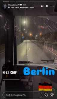 Carlito is in Germany ahead of RAW