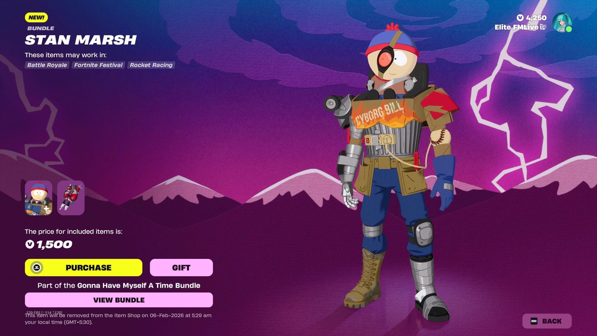 All Fortnite South Park skins