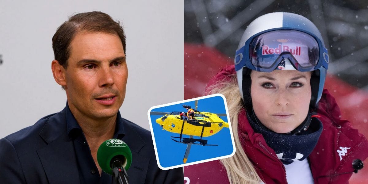 Rafael Nadal sends message of support after Lindsey Vonn's horrific crash at Winter Olympics rocks sports world