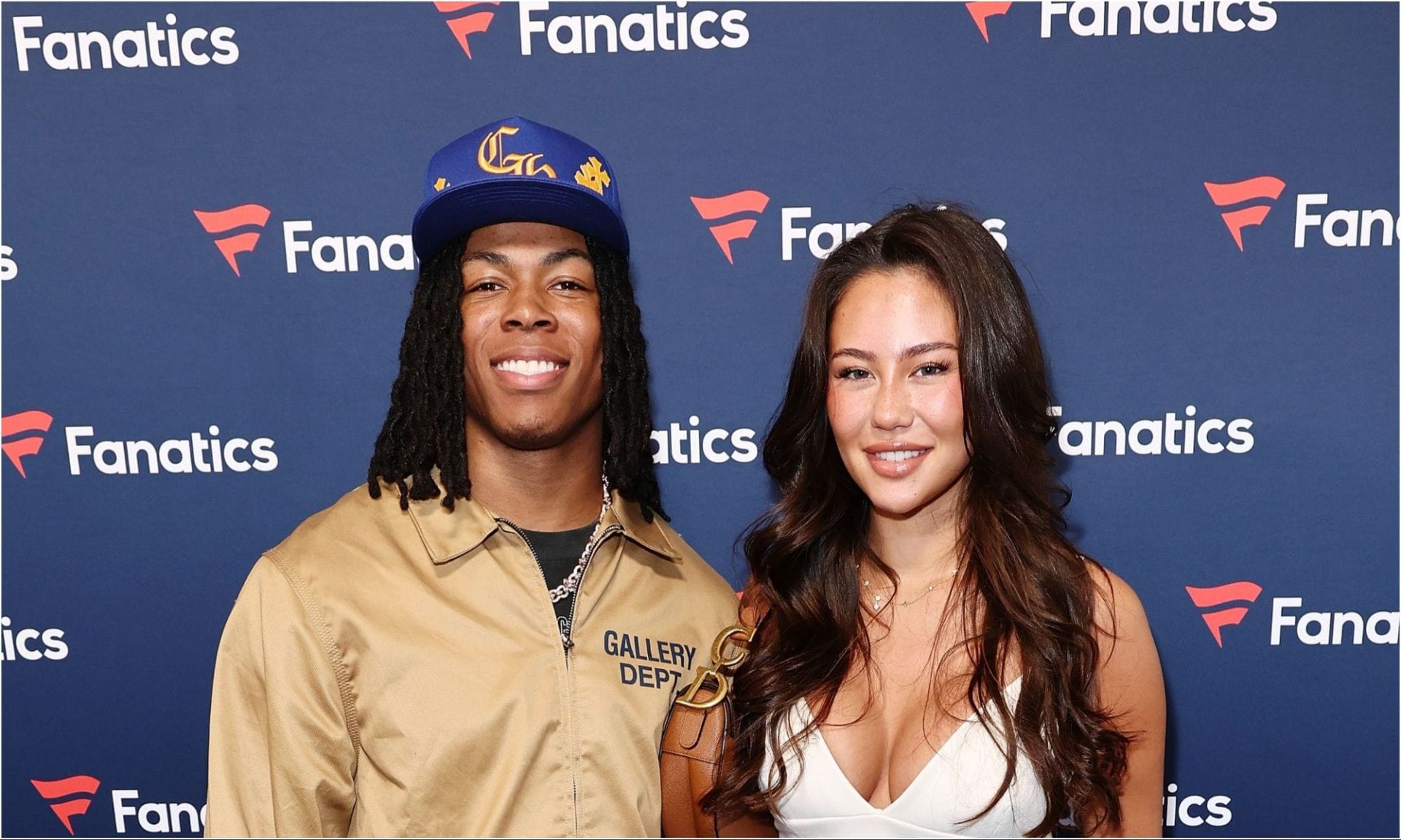 Jahmyr Gibbs and GF Nicole Anderson