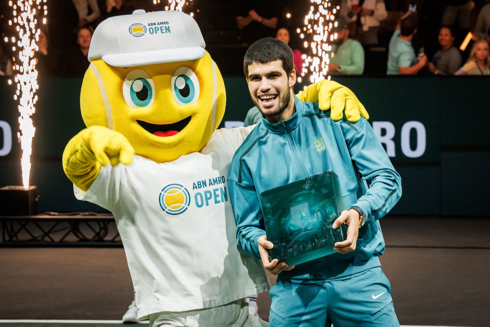 Carlos Alcaraz at the ABN AMRO Open 2025. (Photo: Getty)
