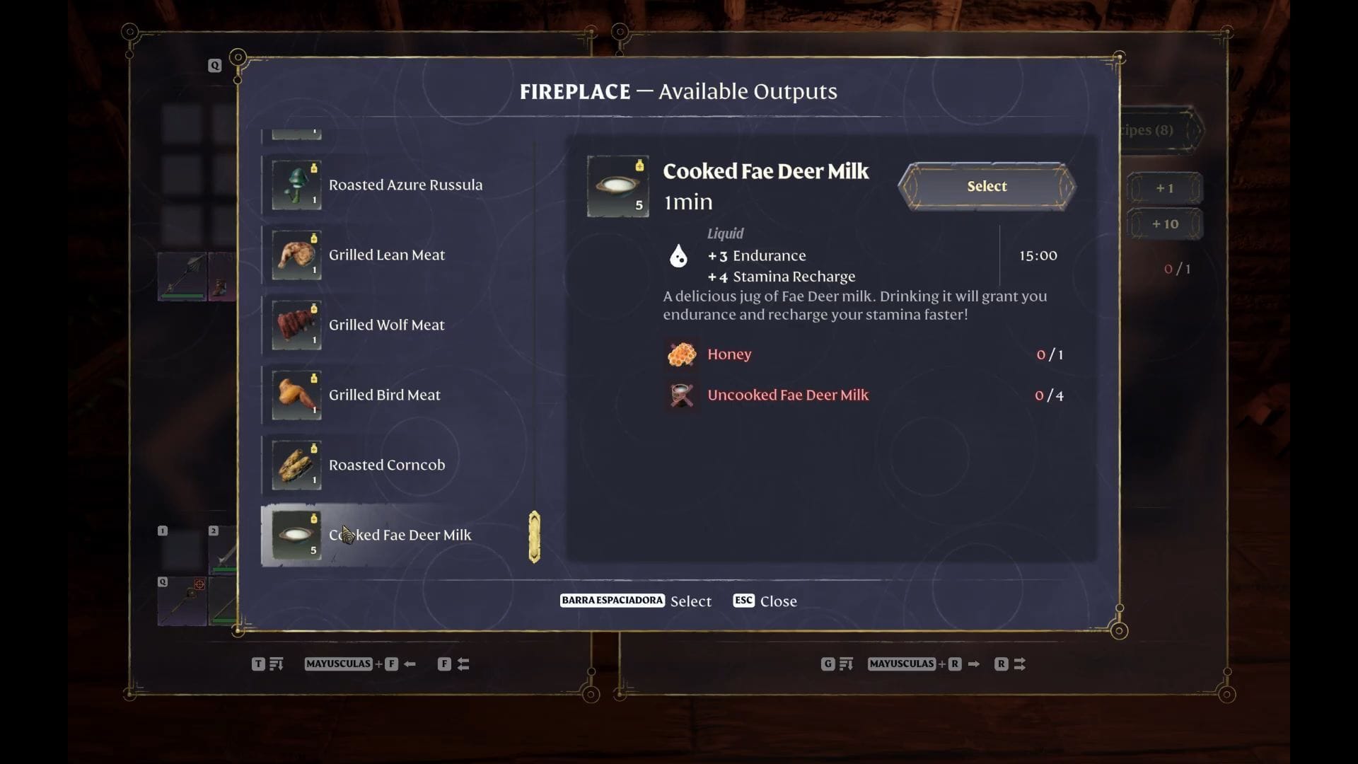 Select the recipe you want and assign the ingredients (Image via Youtube @draculavenom0 || Keen Games)