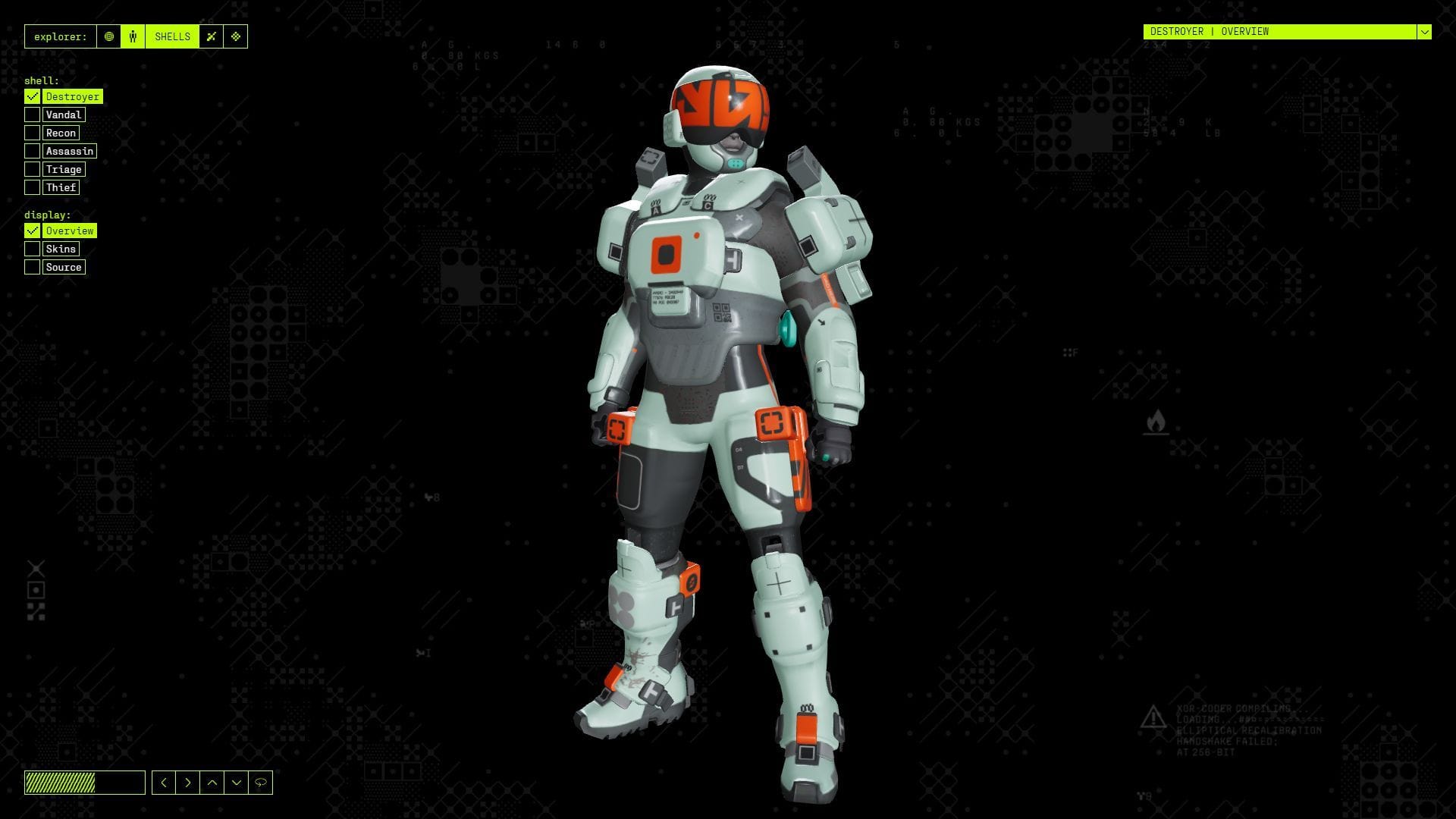 Destroyer Runner Shell in Marathon (Image via Bungie)