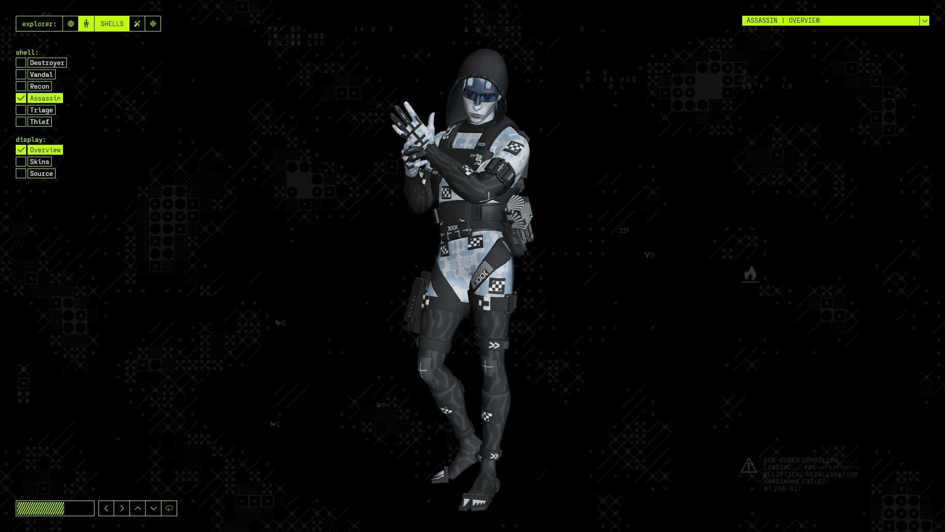 Assassin Runner Shell in Marathon (Image via Bungie)