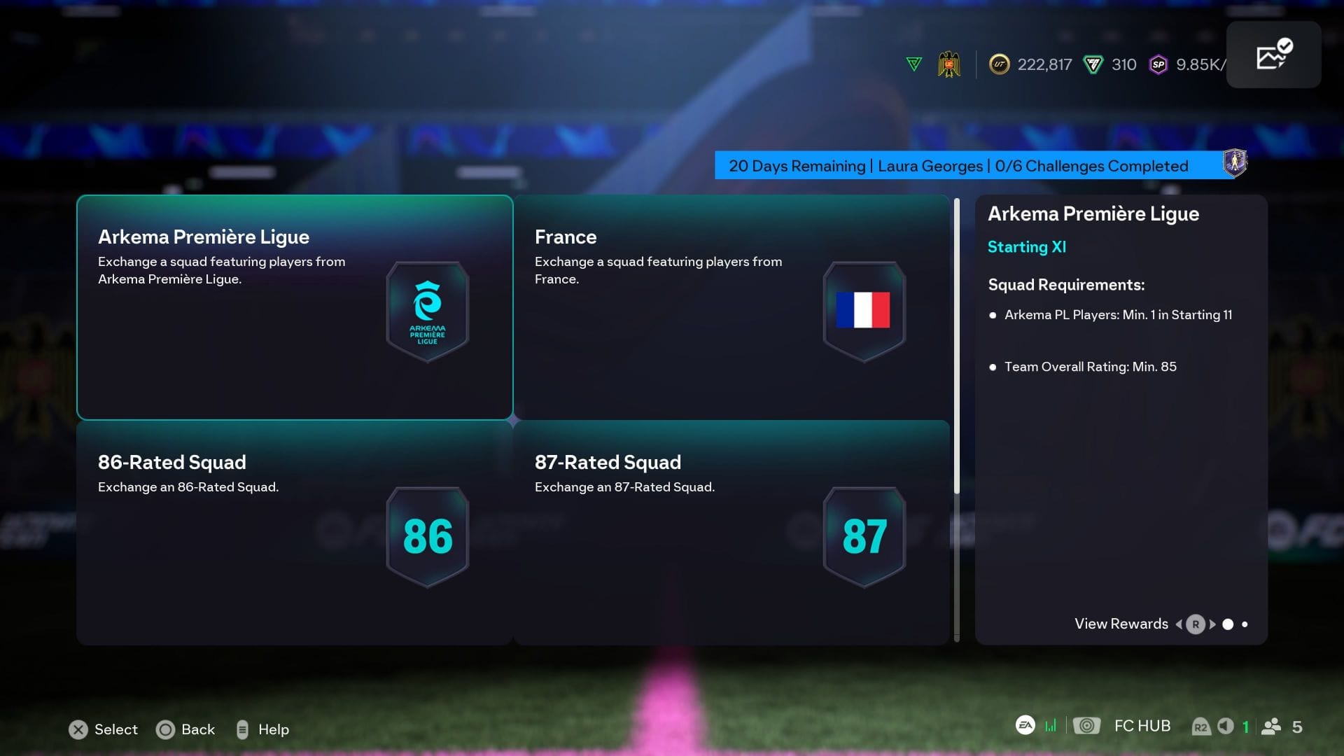 Requirements (Image via EA Sports)