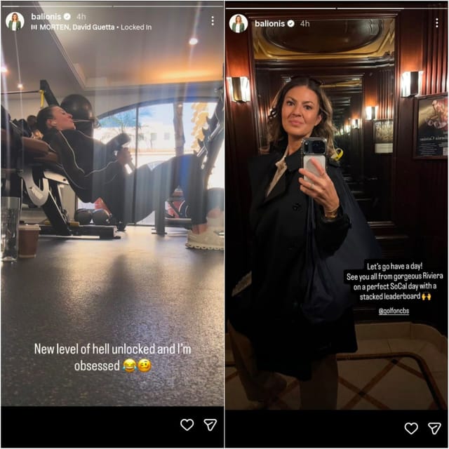 Screenshot taken from Amanda Balionis's Instagram story (via @balionis)