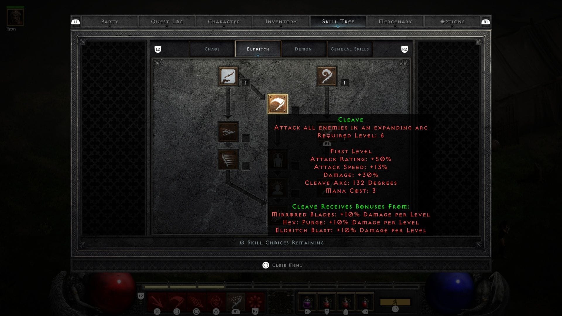 Cleave is fun, but you need decent gear for it (Image via Blizzard Entertainment)