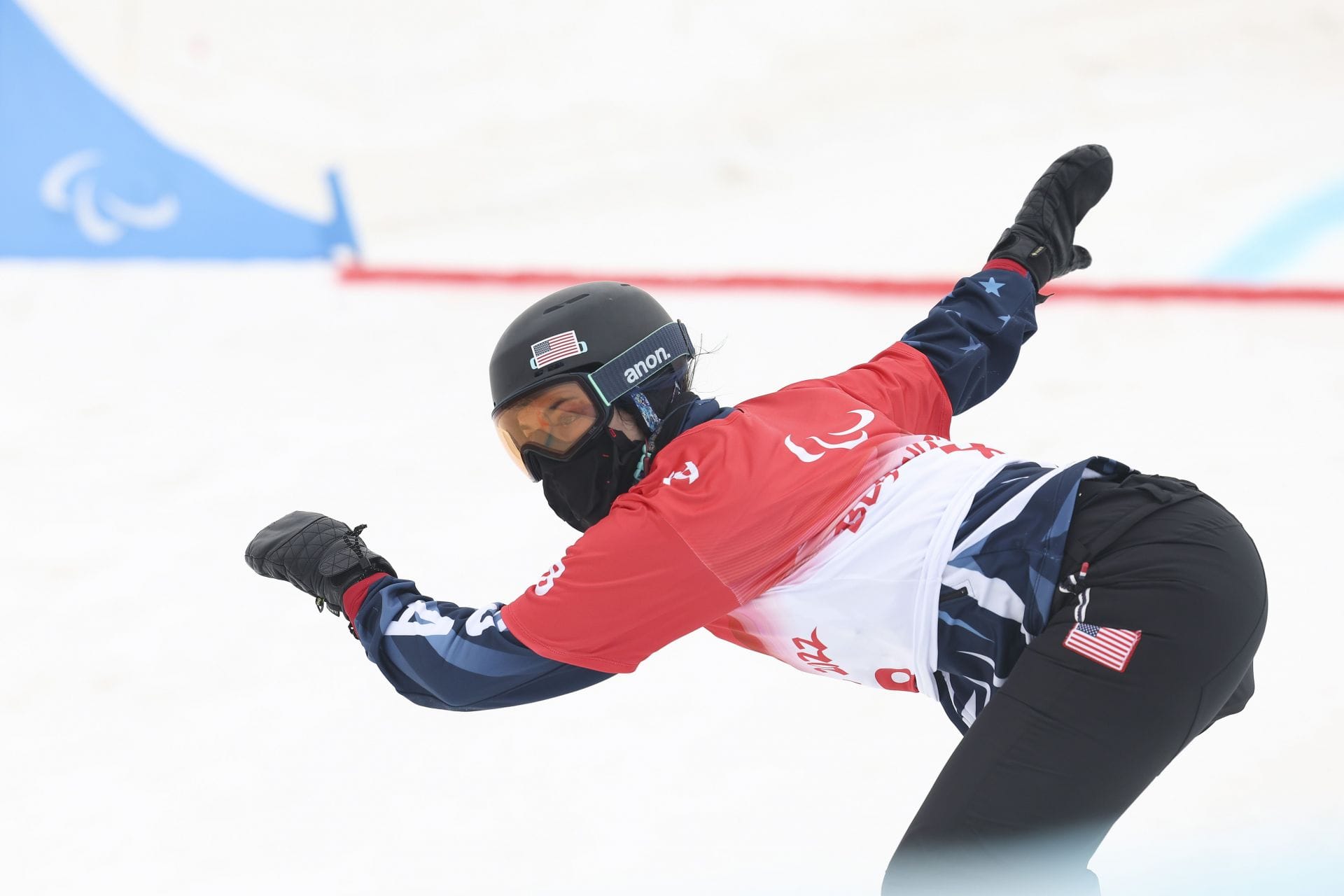  Brenna Huckaby of Team United States during the Beijing 2022 Winter Paralympics at Zhangjiakou Genting Snow Park in Beijing, China. (Photo by Getty Images)