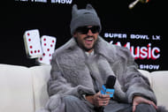 Bad Bunny at Super Bowl LX Halftime Show Press Conference - Source: Imagn