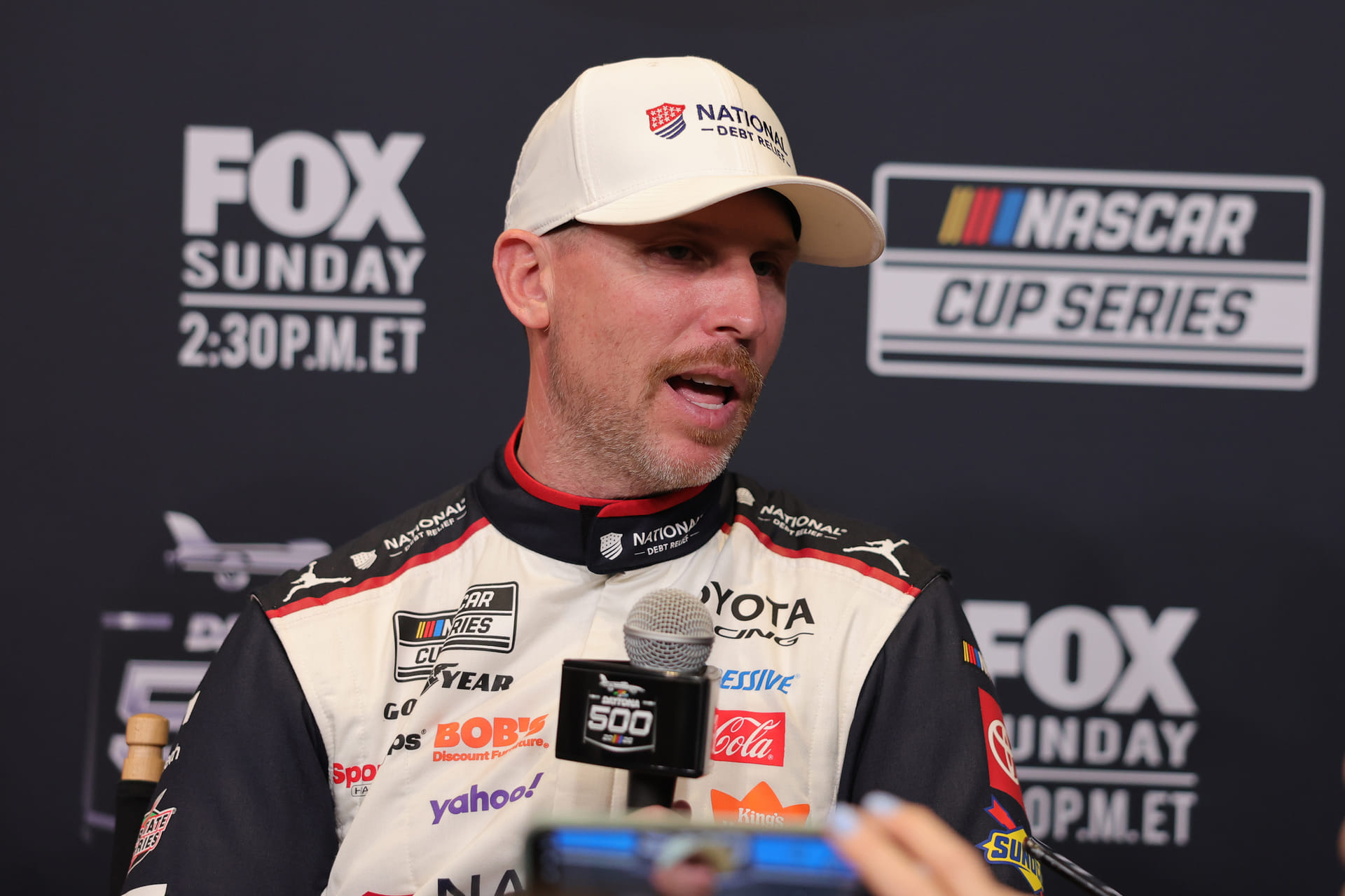Denny Hamlin proposes the ‘only fix’ for the superspeedway fuel-saving issue after Daytona 500: “As long as their insurance company is okay”&nbsp;