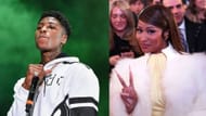 From L to R: NBA YoungBoy and Nicki Minaj (Image via Getty Images)