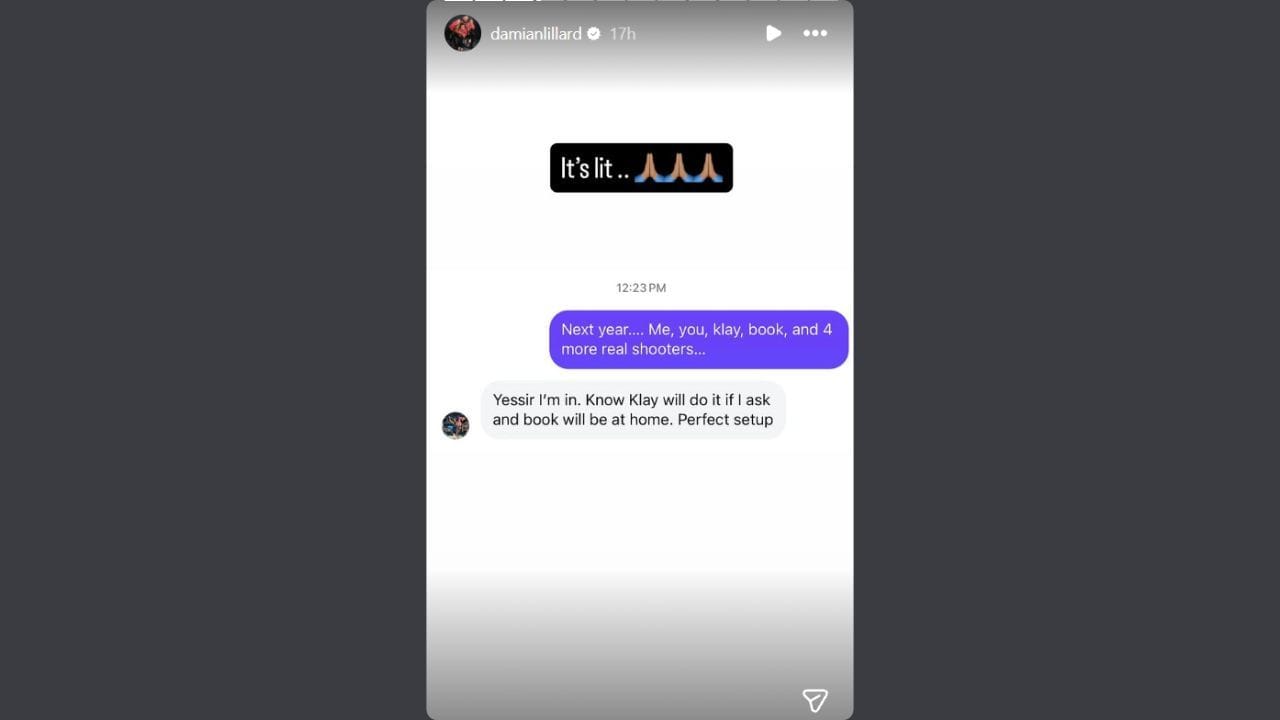 Damian Lillard Leaks Steph Curry's Private Text Hinting at Another All ...