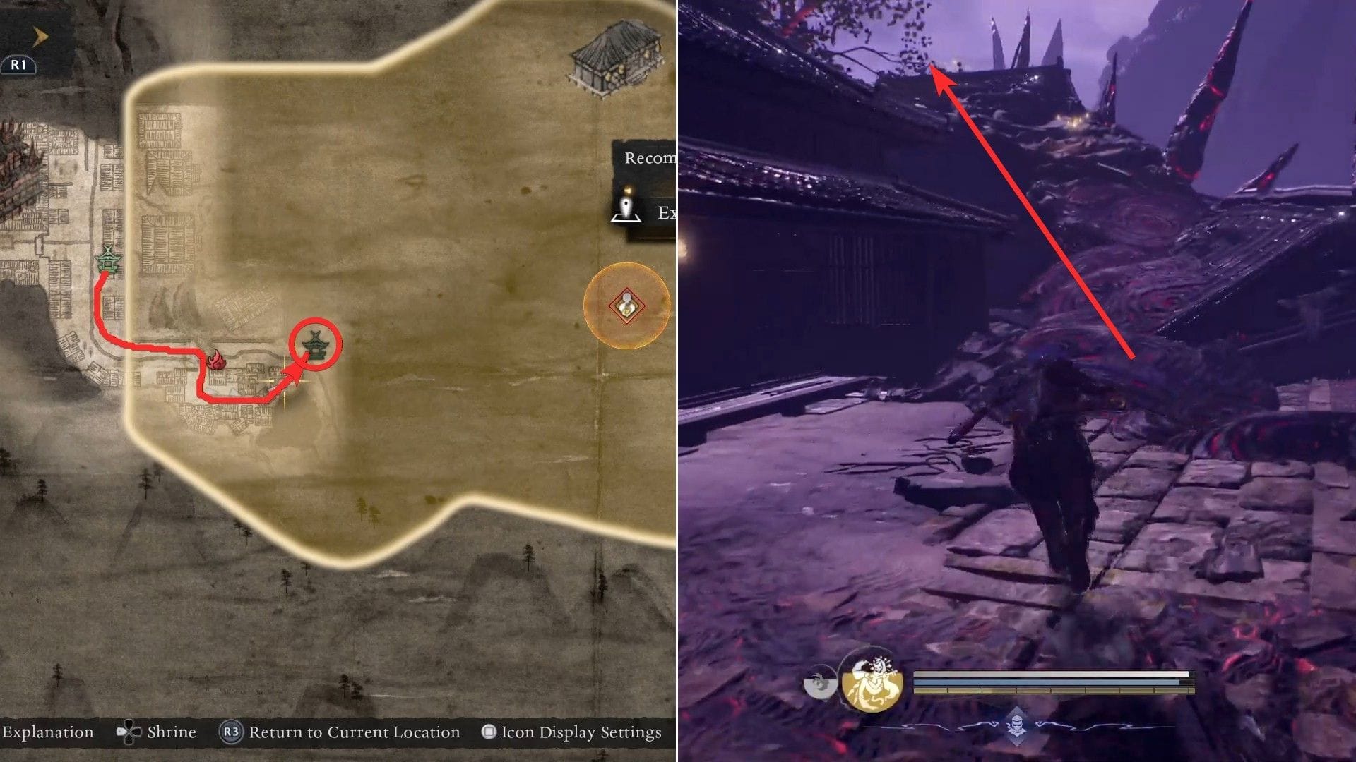 Moving east to find the next shrine (Image from Koei Tecmo)