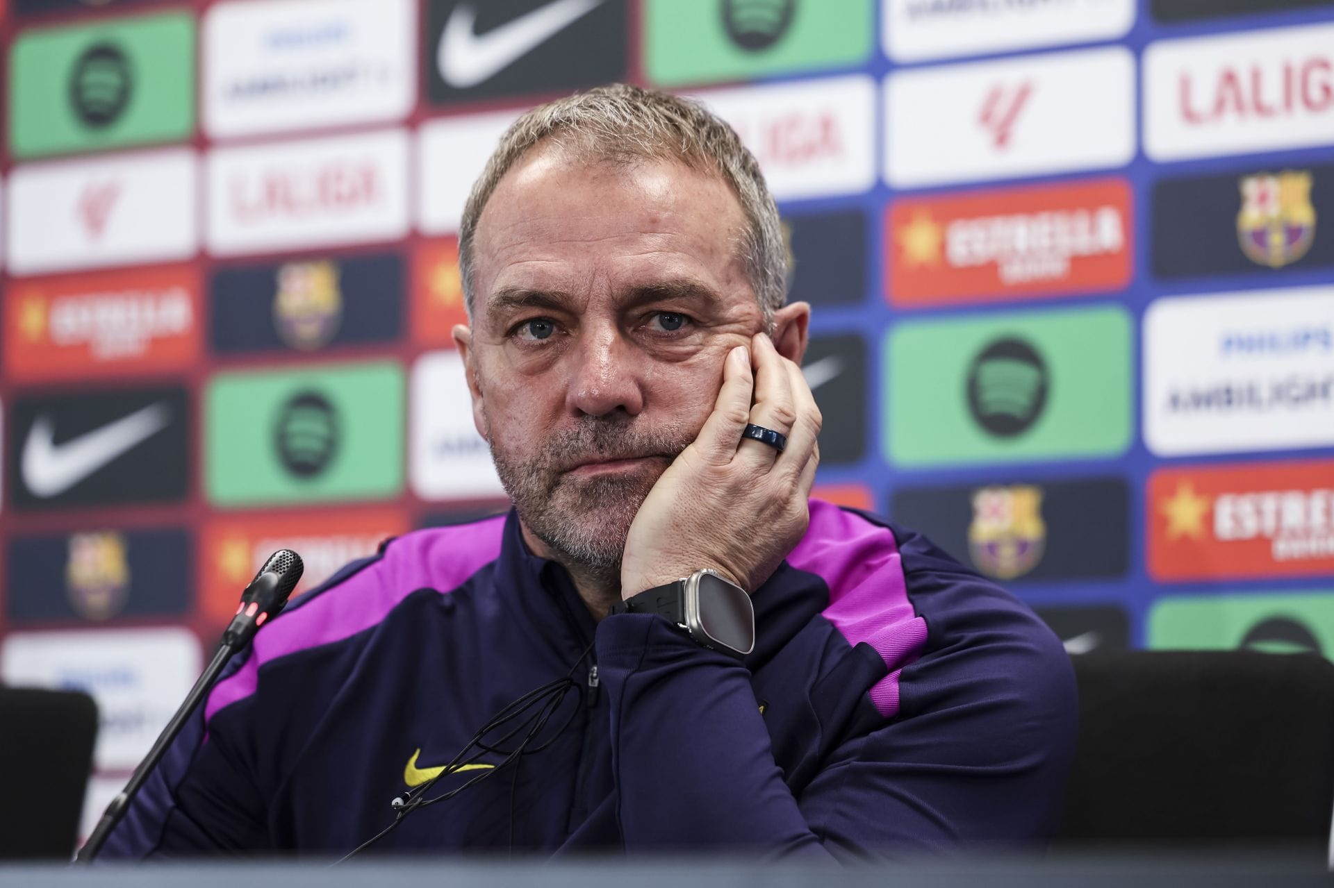 Barcelona coach Hansi Flick