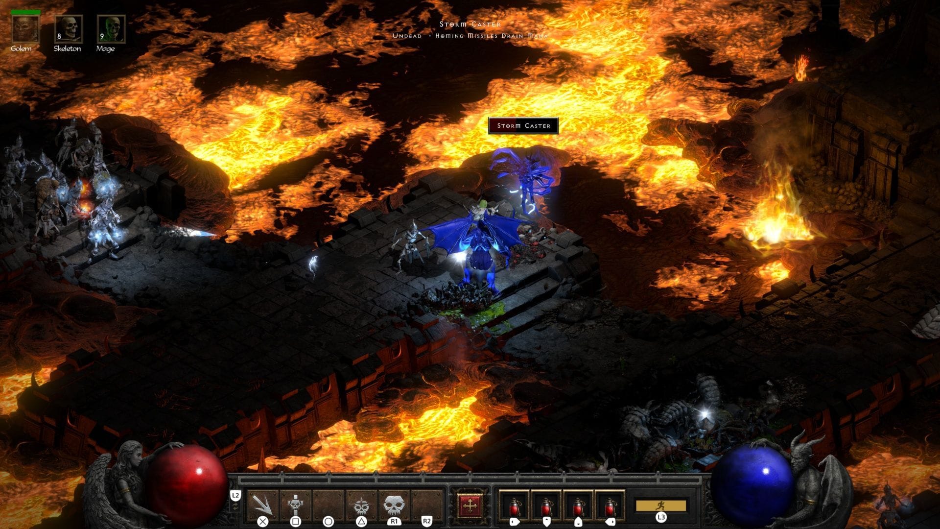 The River of Flame is easy to navigate. Keep heading northeast, and you'll get to the Chaos Sanctuary (Image via Blizzard Entertainment)