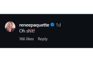 Renee Paquette commented on Rousey's Instagram post about her MMA return