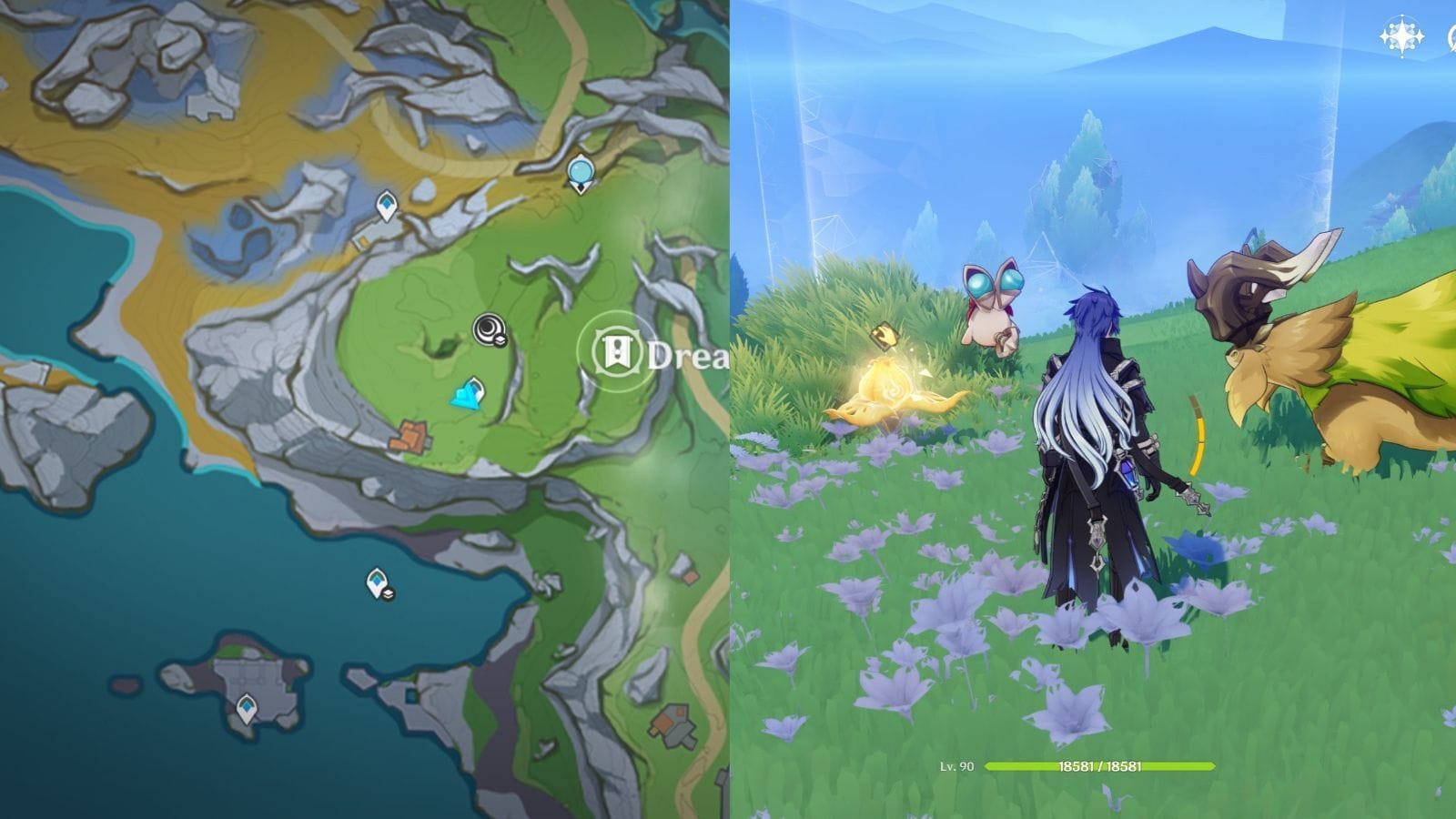 Location of the Slothsheep (Image via HoYoverse)